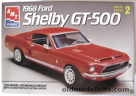AMT 1/25 1968 Ford Shelby GT-500 Mustang - 3 in 1 - Stock / Custom / Drag, 6541 plastic model kit